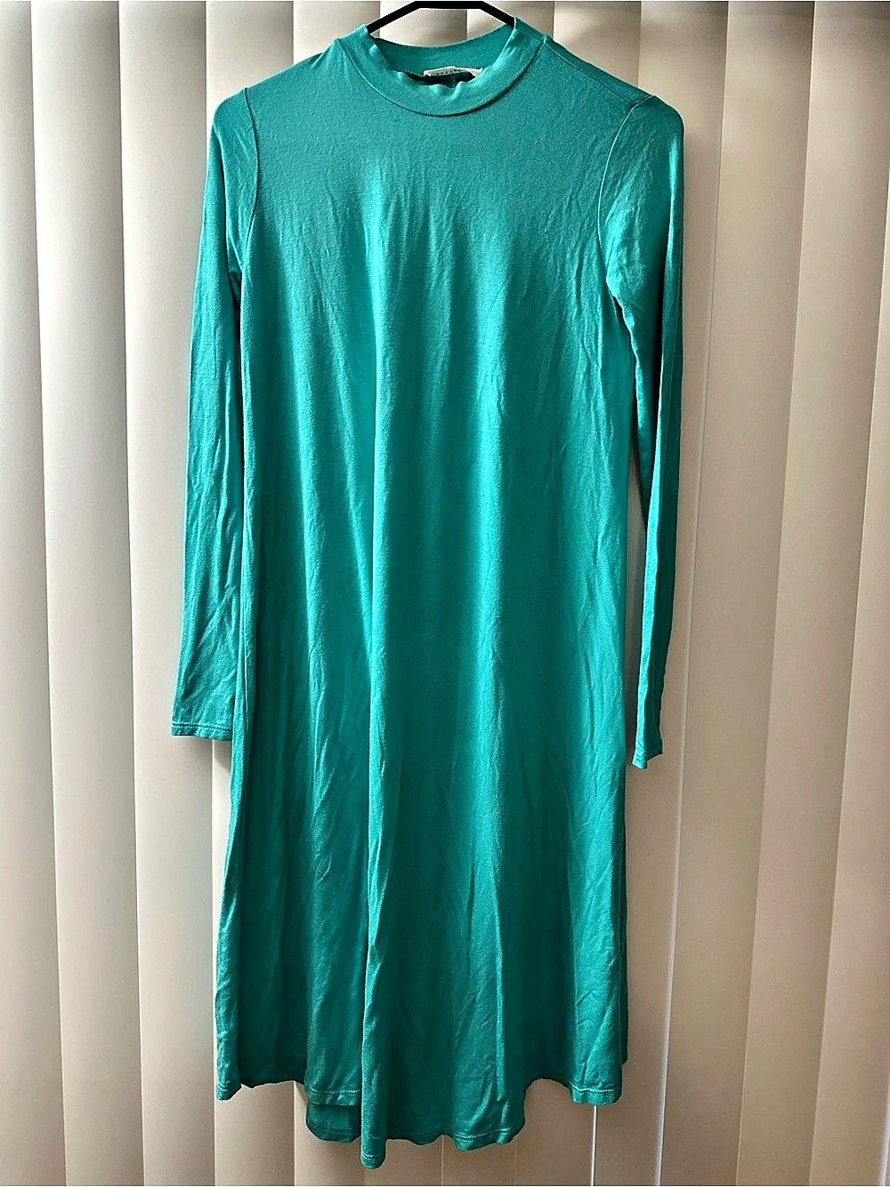 Women's Long Sleeve Maxi Dress in Green